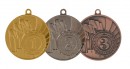 Медаль с лентой "Россия" (серебро) d 50мм