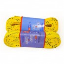 Шнурки для коньков "TEX STYLE" с пропиткой желтые 305 см (в упаковке) Канада